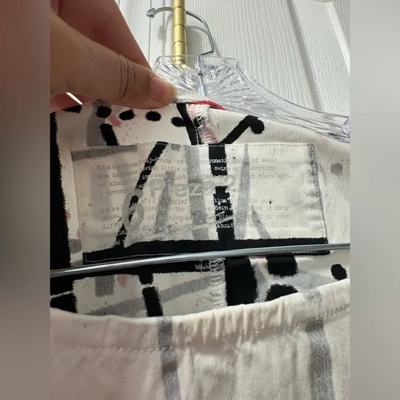 Rundholz cap sleeve midi shift dress XS wearable art - Picture 3 of 5